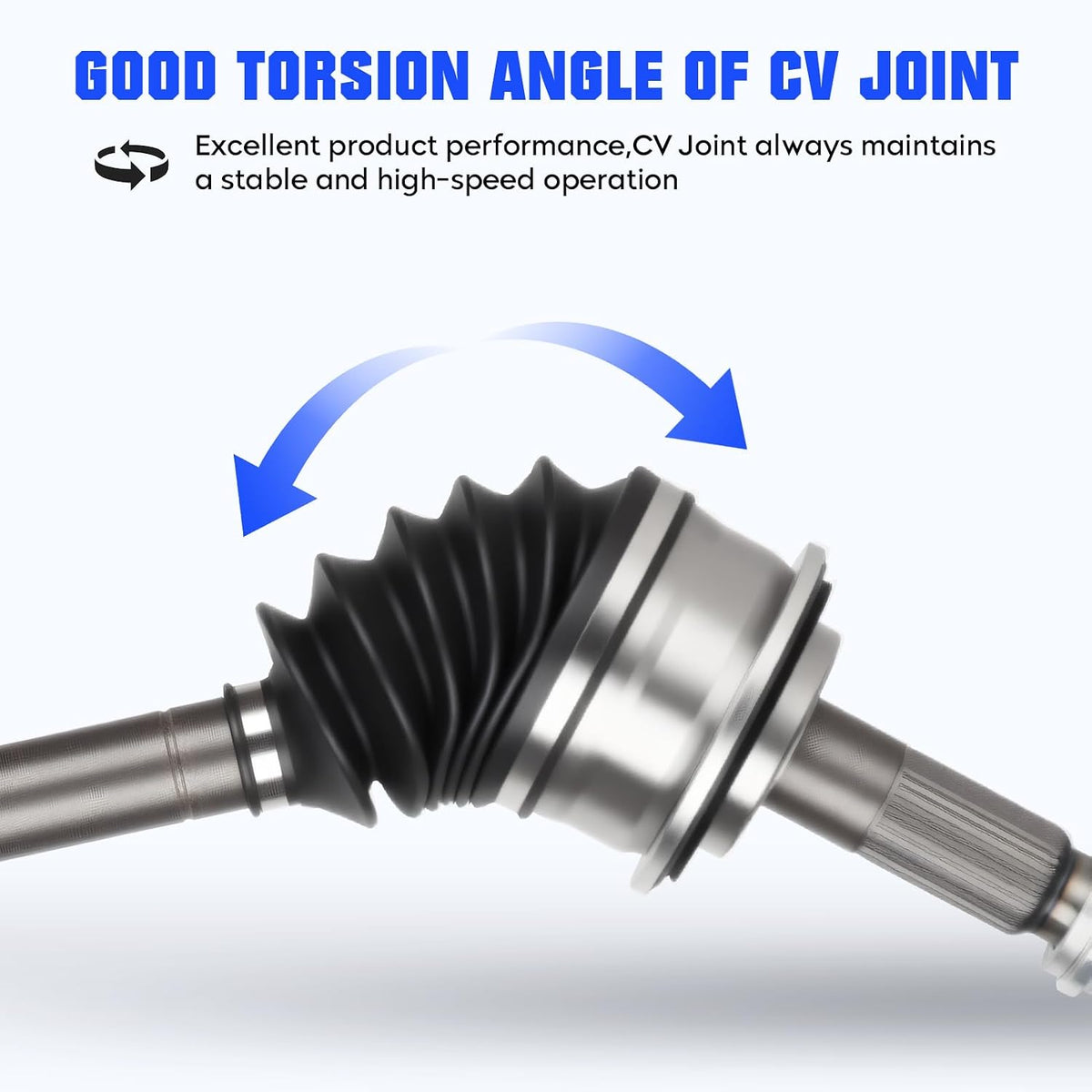 Front Left CV Axle Shaft Assembly Fit for Ford Escape 2.0L 2.5L 2013 2014 2015 2016 2017 2018 2019, for Lincoln MKZ 2.0L L4 2013,Driver Side CV Joint Shaft, Replacement for 66-2284, 1 pack