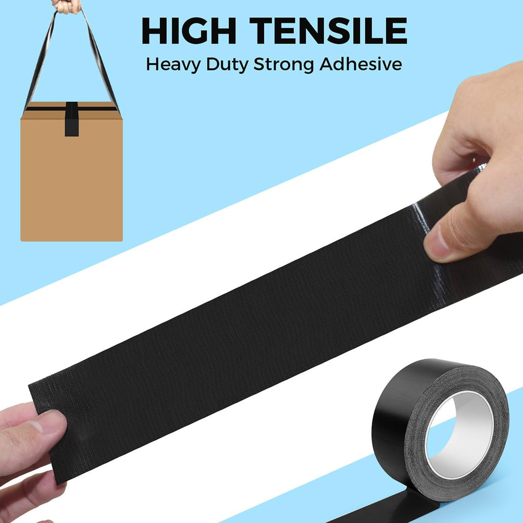 Black Duct Tape, 2 Inch x 35 Yards, 1 Roll