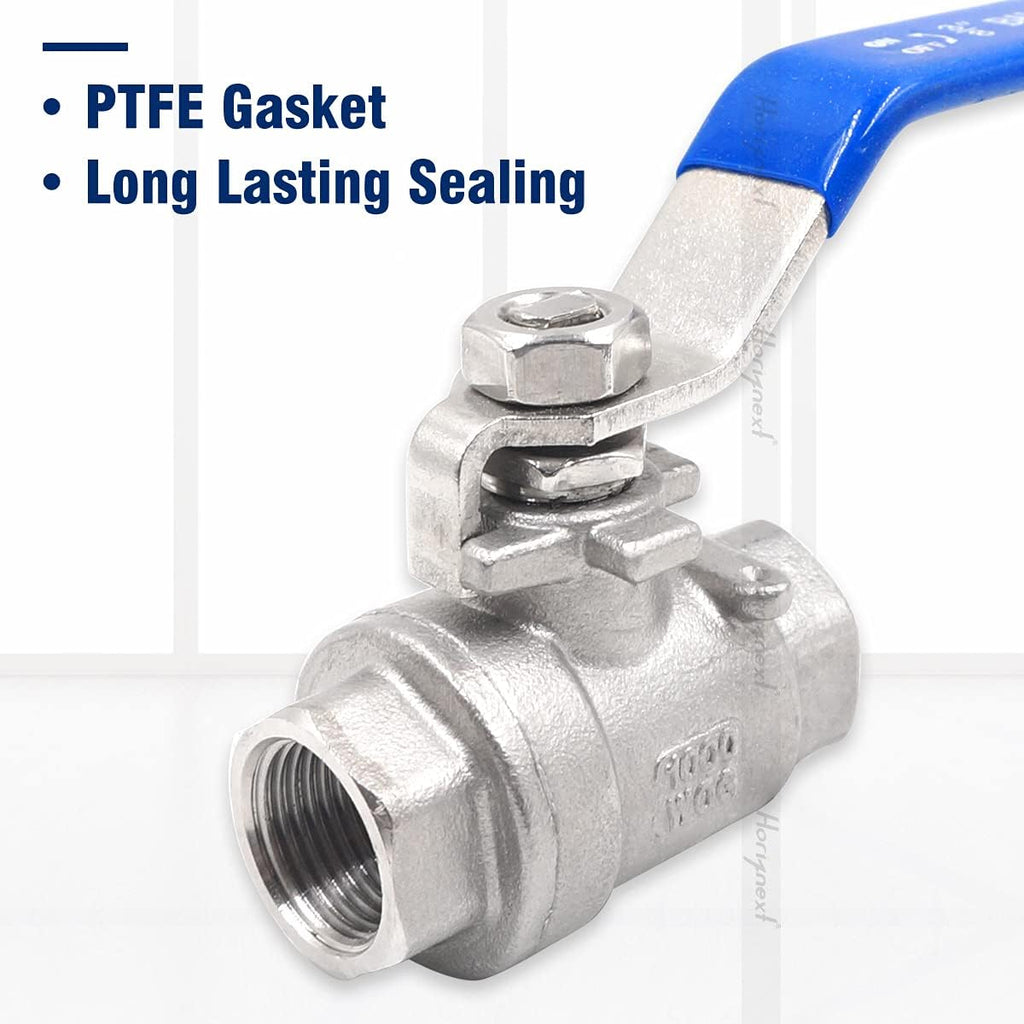NPT 1-1/2 Inch Threaded Stainless Steel Ball Valve, DN40