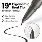 Ultra-Fine Liquid Eyeliner with 19° Angled Tip, Clear-Sight Tip Design