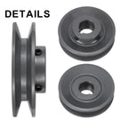 uxcell BK36-1 V-Belt Sheave 1" Bore, 3.75" OD, Single Groove Web Sheave