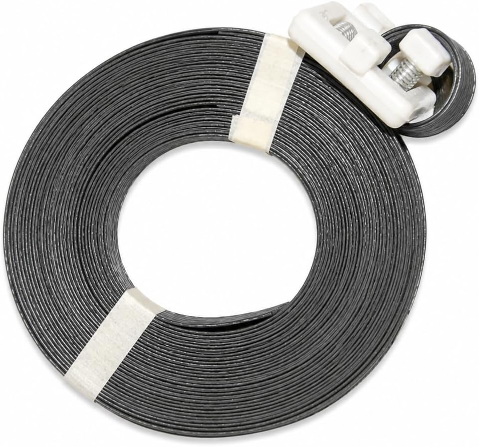Pre-Cut Strapping Black w/Buckle 1/2" x17' - 500/Box