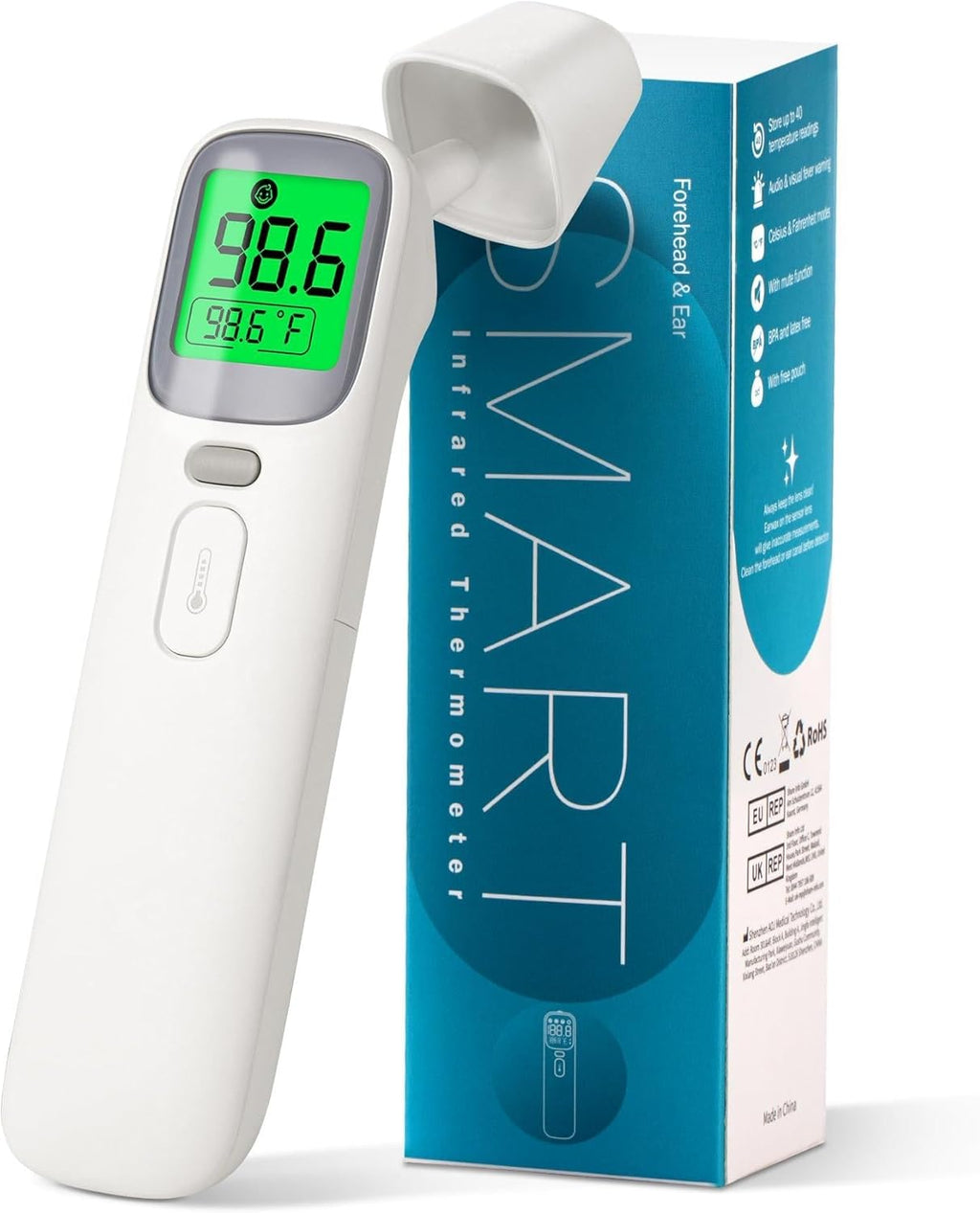 3-in-1 Ear and Forehead Thermometer for Adults Kids with Object Mode Accurate Digital Baby Thermometer Featuri ANG