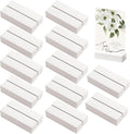 12 Pcs Wooden Table Number Holders, 2.76" x 1.38" x 0.66", White