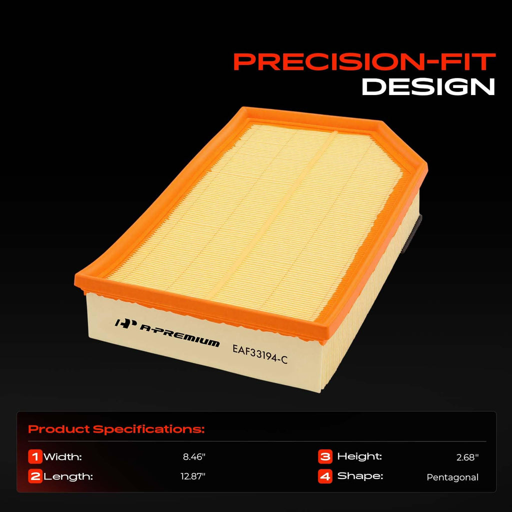 A-Premium Engine Air Filter Compatible with Volvo