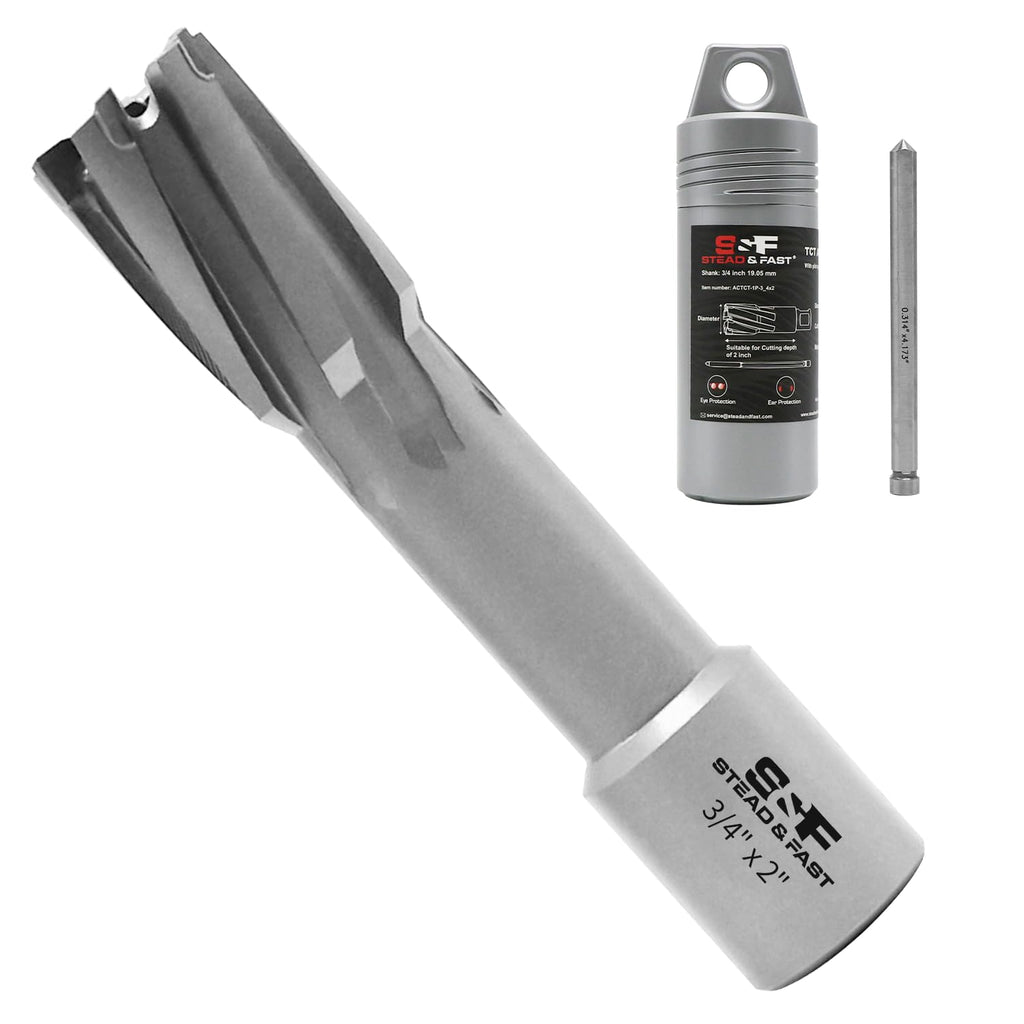 S&F STEAD & FAST Carbide Tipped Annular Cutter, Diameter 3/4”, DOC 2”