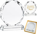 Engravable Crystal Award Plaque for Employee Recognition