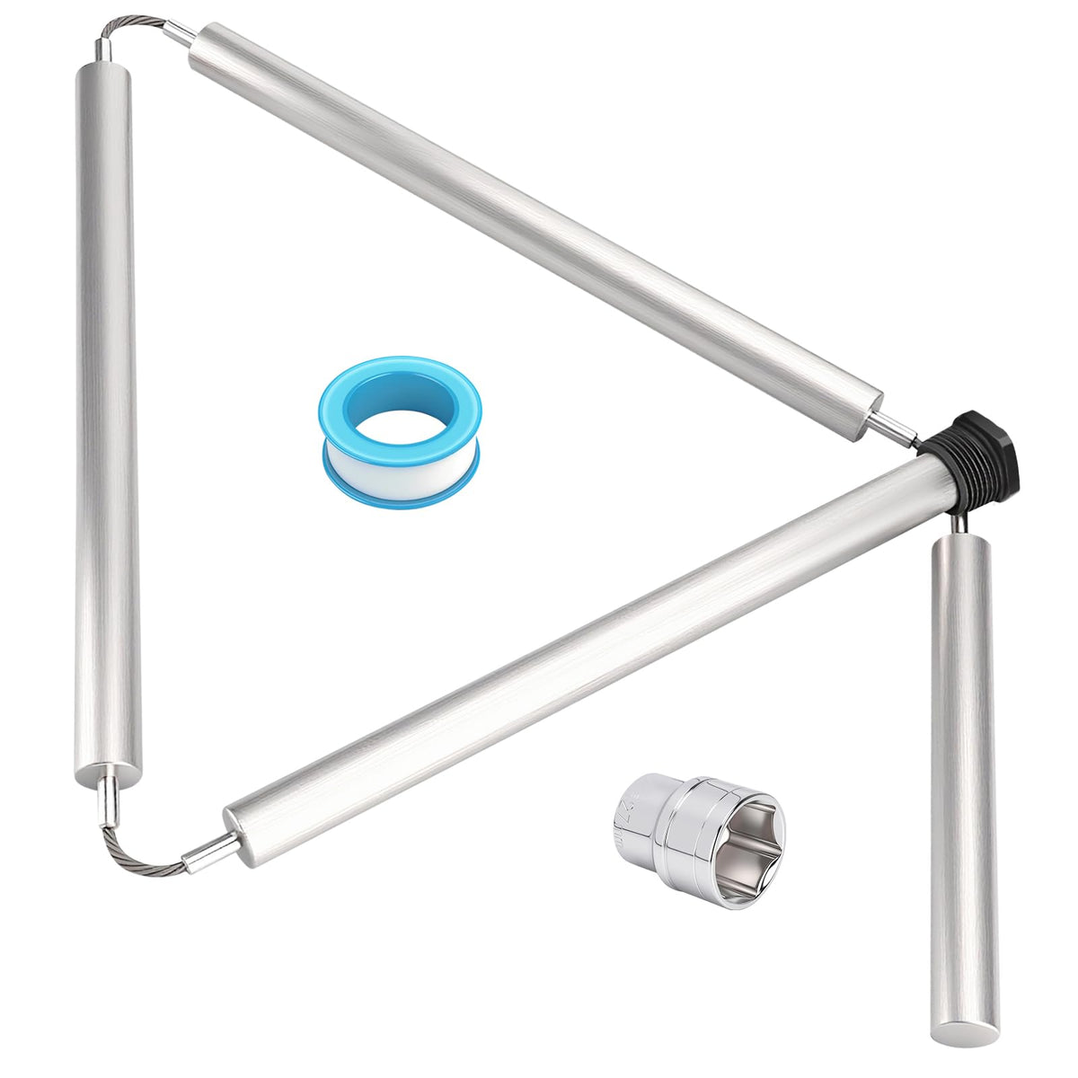 44-Inch Magnesium Water Heater Anode Rod Compatible with GE, Rheem