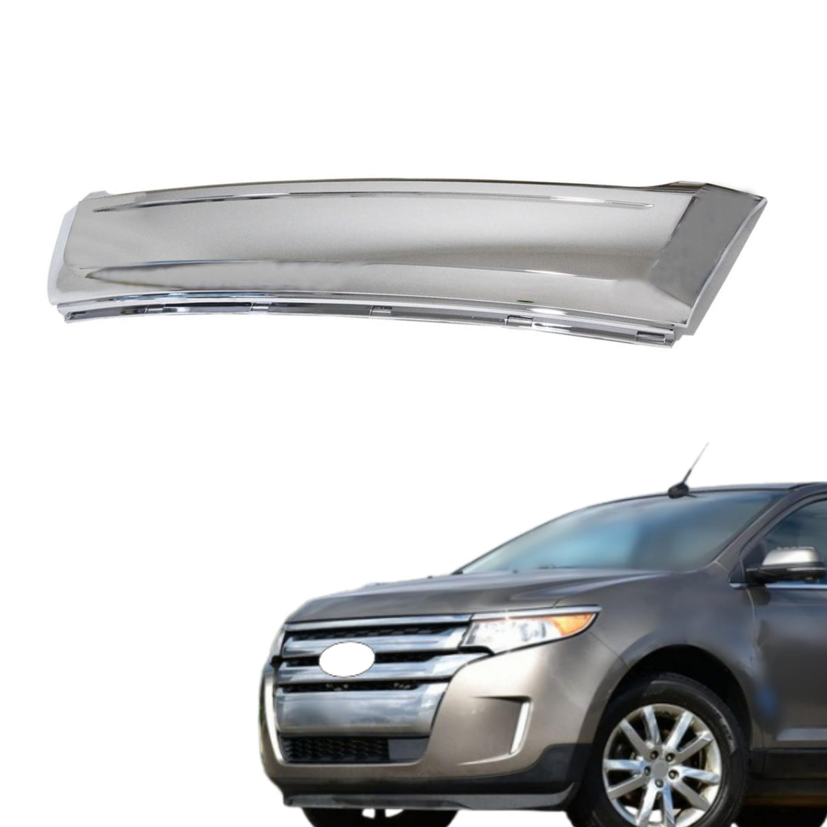 marddpair Front Bumper Grille Moulding Replacement for Edge 2011-2014