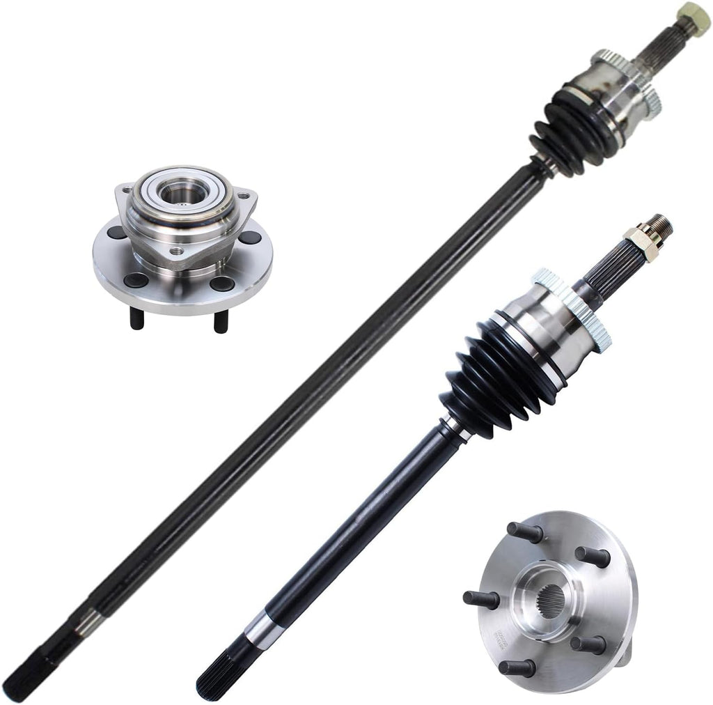 Detroit Axle - AWD Front 4pc CV Axles Kit for 99-04 Jeep Grand Cherokee