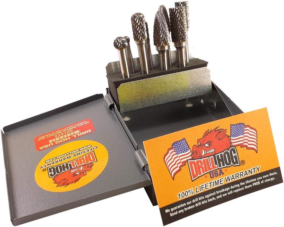 Drill Hog 8 Pc Carbide Burr Set