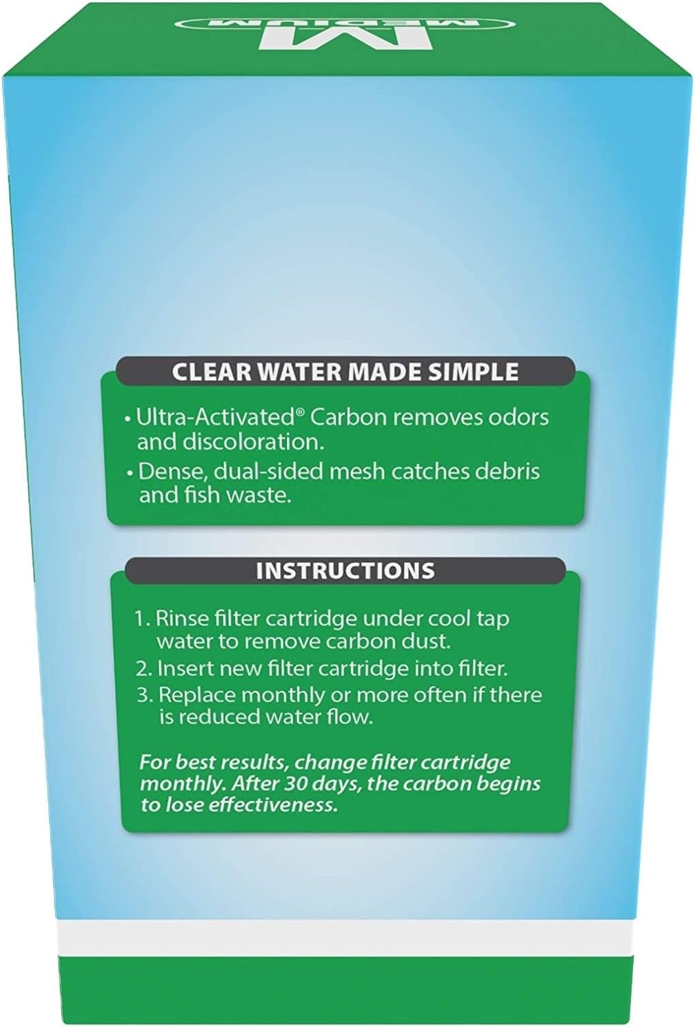 Whisper Bio-Bag Medium Filter Cartridges for Aquariums, 3 Count, Ready to Use, Fits Tetra Whisper Fish Tank Filters