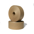 3'' x 650 Feet Reinforced Water Activated Gummed Kraft Paper Tape, Heavy-Duty Upto 50 lbs Break Strength, Secure
