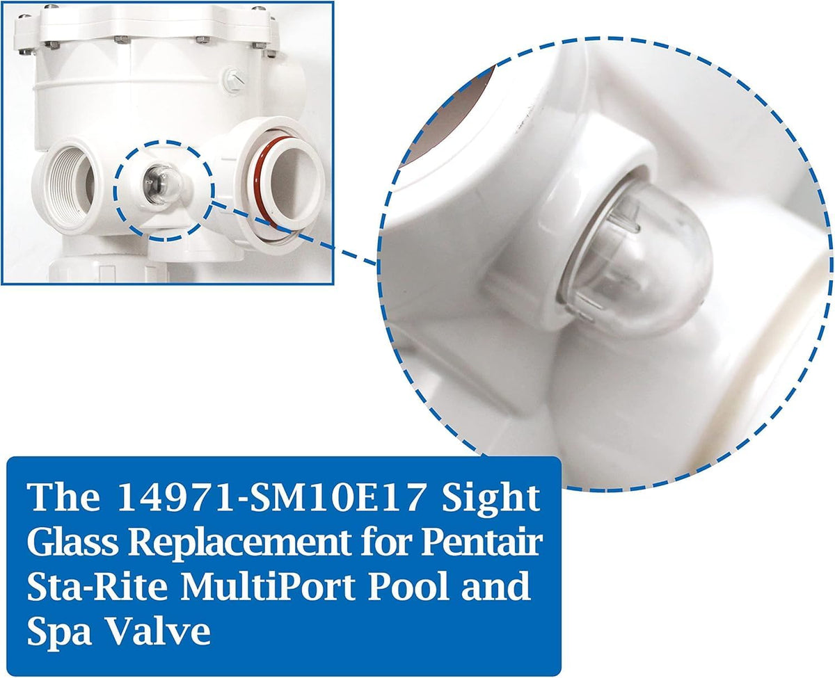 14971-SM10E17 Sight Glass Replacement for Sta-Rite MultiPort Valve