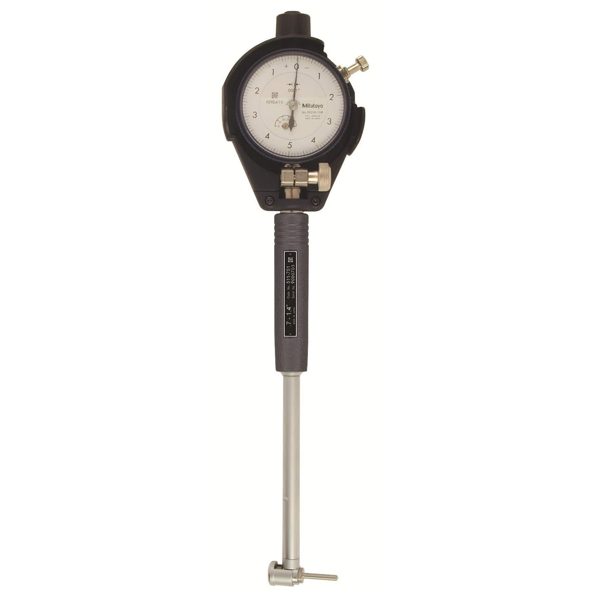 Mitutoyo 511-751 Dial Bore Gauge, 0.7-1.4" Range, 0.0001" Graduation, +/-0.0008" Accuracy