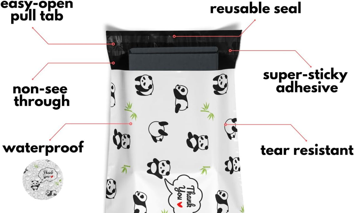 Poly Mailers 10x13 100 Pack | Self-Sealing Shipping Bags Envelopes for Small Business | Waterproof Durable Packaging