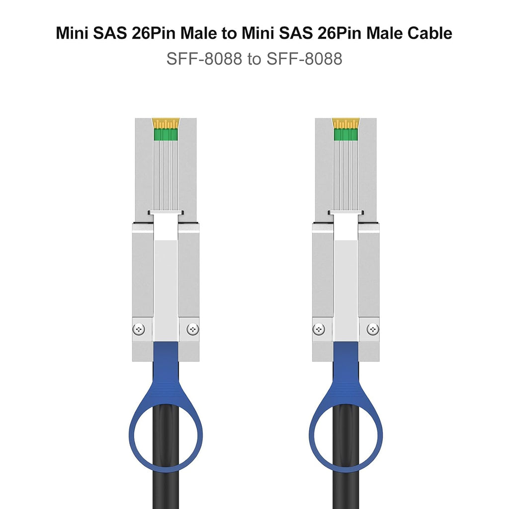 CableCreation External Mini SAS 26pin (SFF-8088) to 26 (SFF-8088) Cable