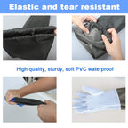 25" Long Rubber Gloves for Waterproof Pond Gloves for Cleaning -Large