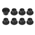 HARFINGTON 8pcs Flanged Sleeve Bearings Plastic Bushings 8.2mm Bore x 10mm OD x 9mm Length Black POM Bushings