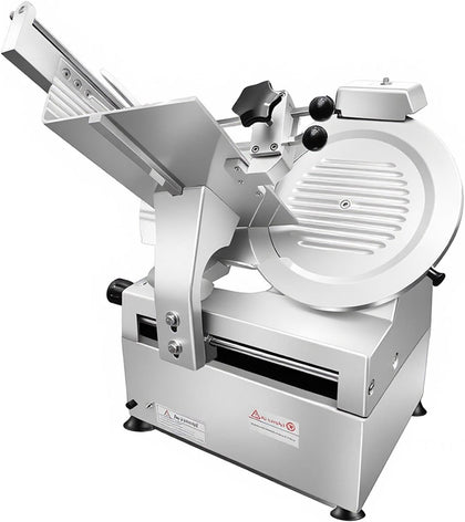 Food Slicer, 633RPM High Speed Meat Slicer with 10 Inch Sharp Blade, Versatile Deli Slicer for Meat, Cheese, Bread &