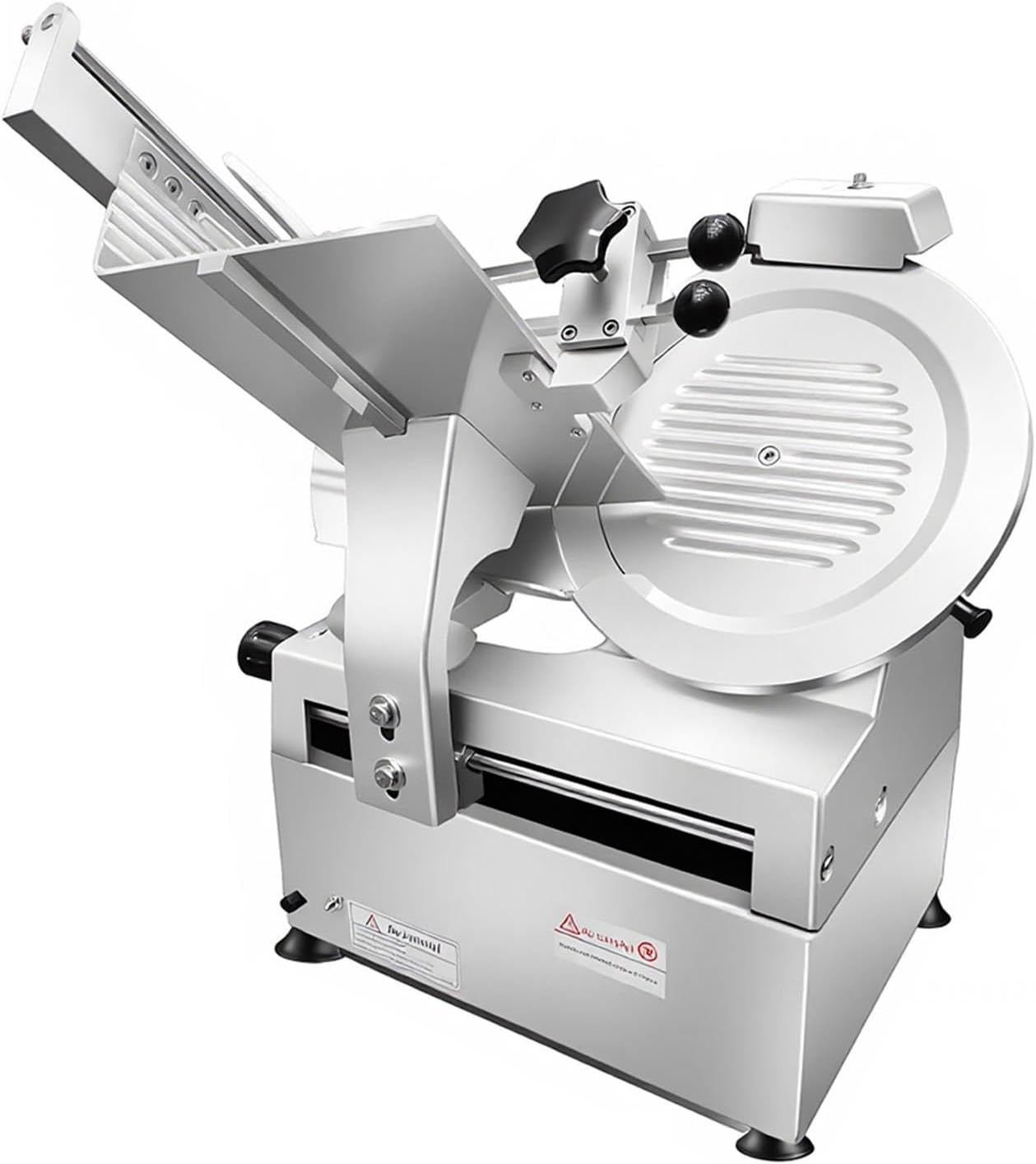 Deli Slicer, 10 Inch Carbon Steel Blade Meat Slicer with Built-in Sharpener, 550W Automatic Commercial Food Slicer