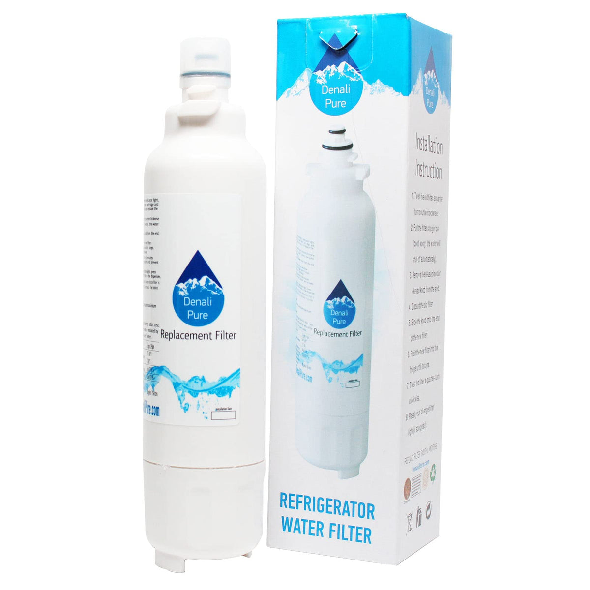 2-Pack Replacement for LG LSXS26366S Refrigerator Water Filter