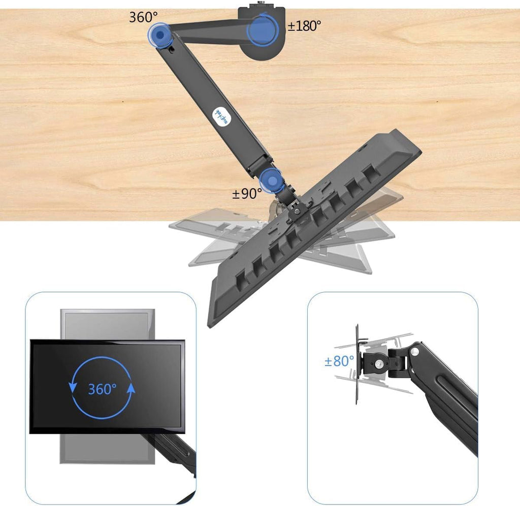 Monitor Mount Monitor Arm Desk Mount Fully Adjustable Fits 17 20 22 23 24 26 27 32 34 35 inch Monitors Weight