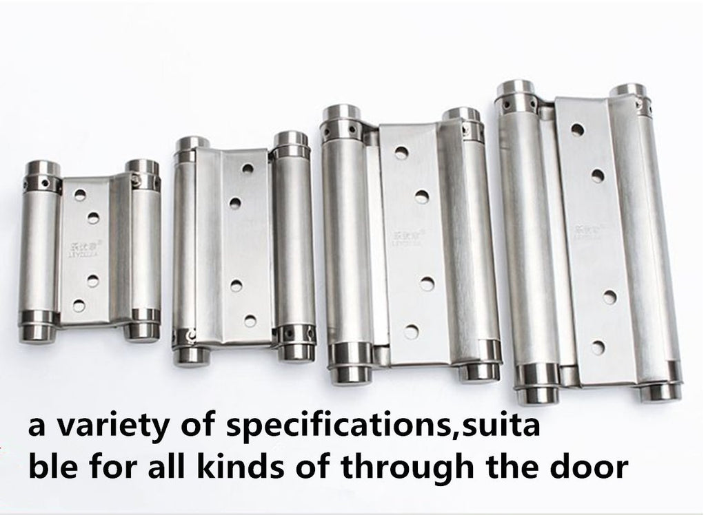 5 Inch 304 Stainless Steel Double Action Spring Hinges, 1 Pair