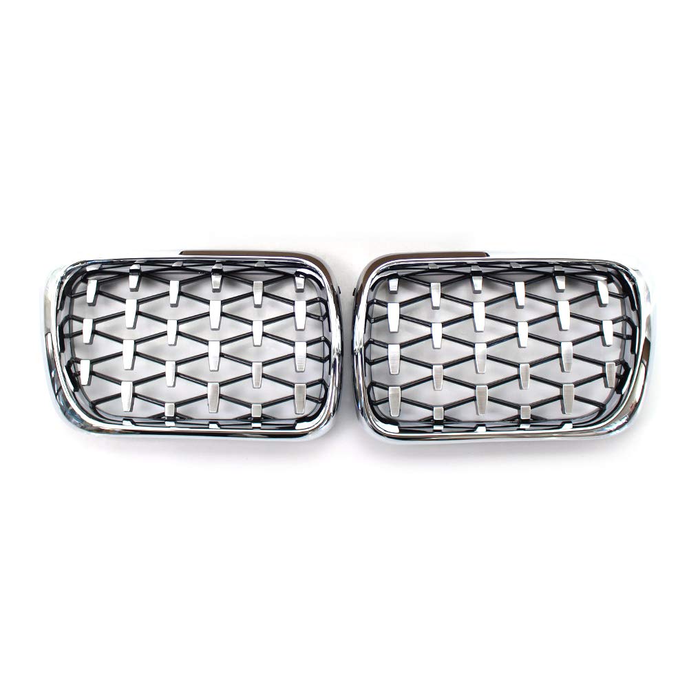 GZYF Car Auto Meteor Style Front Kidney Grille for BMW 3 Series E36 / M3 E36 1997-1999, Chrome