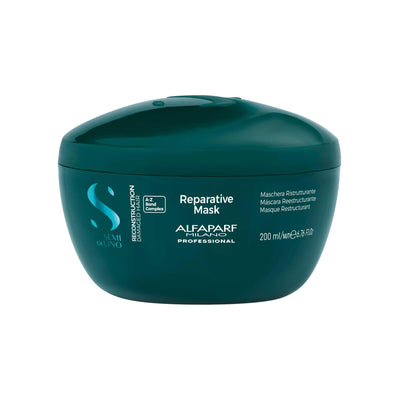 Semi di Lino Reconstruction Reparative Mask - Color Safe Deep Conditioning Hair Mask - Damaged Hair Repair - For