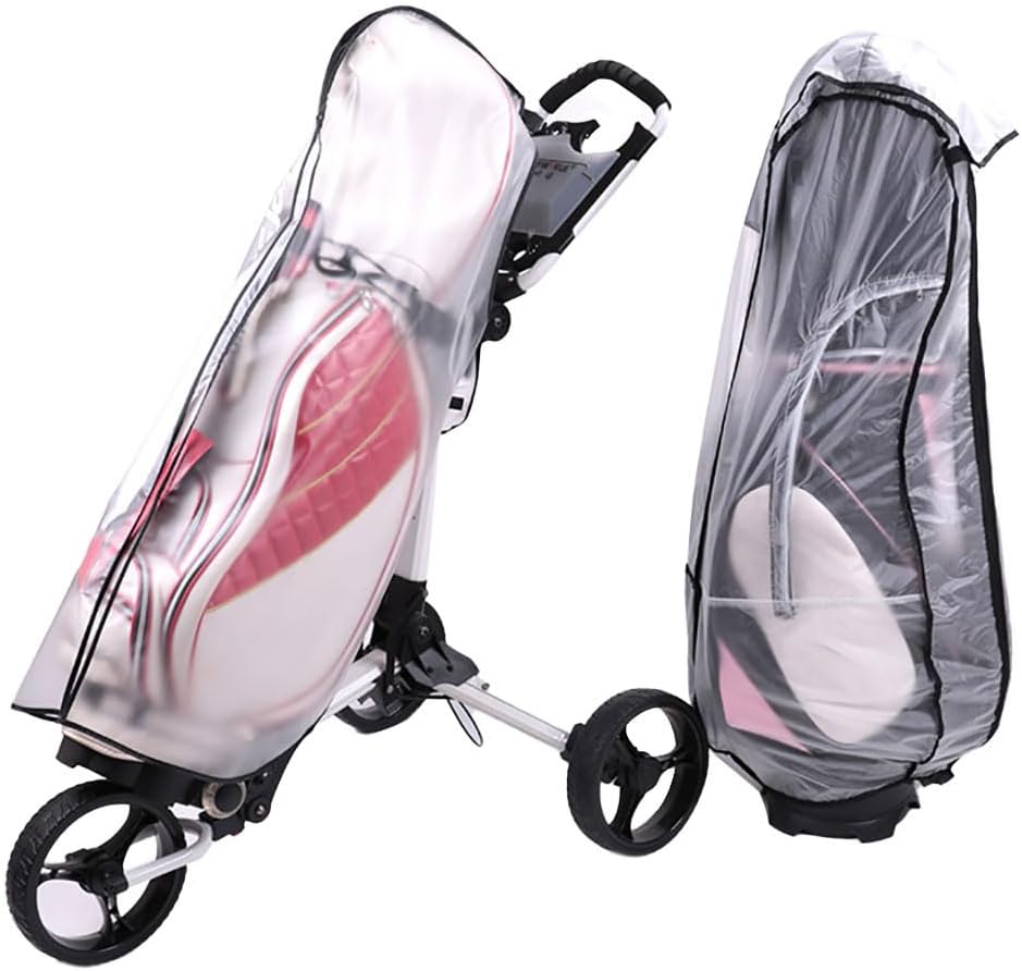 Golf Bag Rain Cover Waterproof Rain Cover for Golf Bag PVC Golf Bag Cover Hood Club Bags Raincoat for Golfer