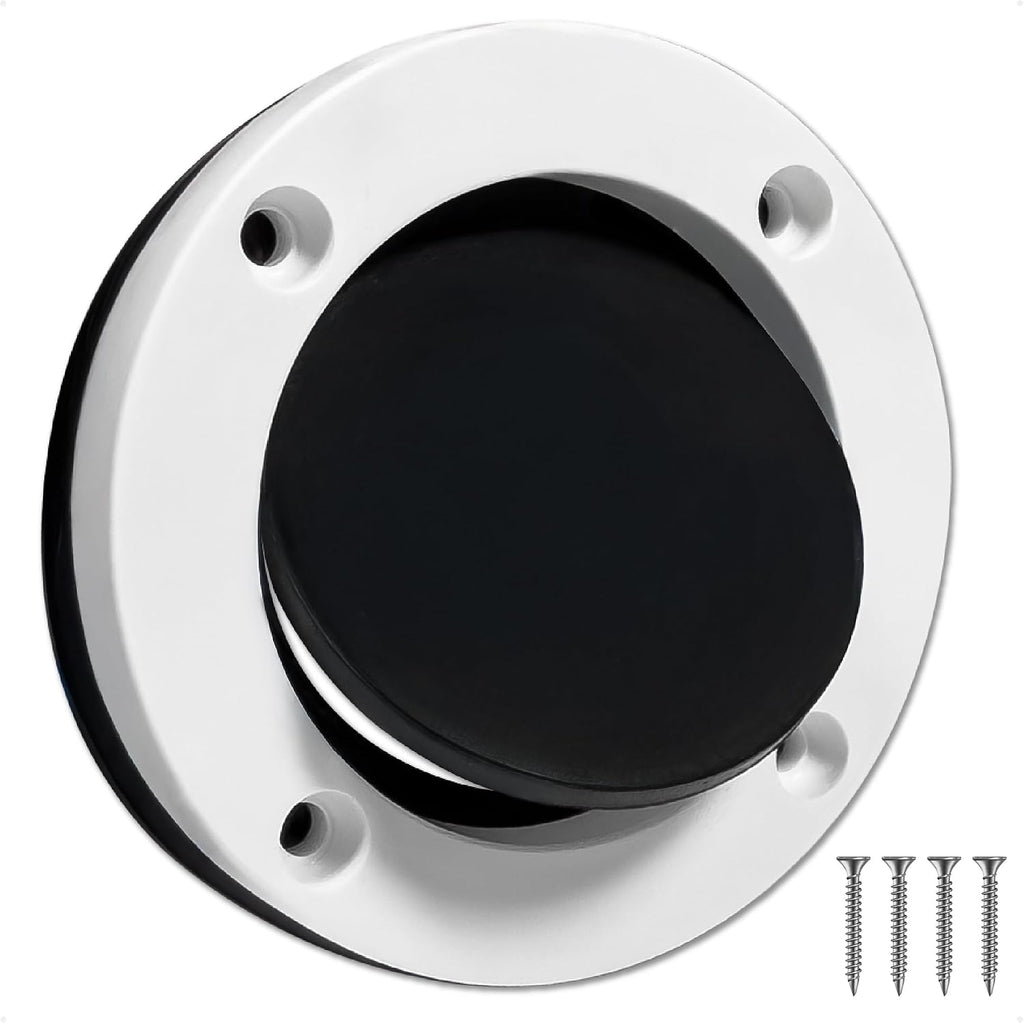 Five Oceans Boat Through Hull with Scupper Valve - Self-Bailing Deck Drain for Pontoon & Boats