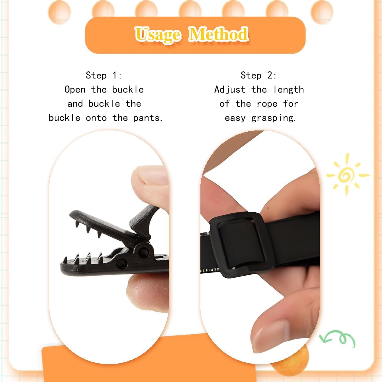 Adjustable Clip & Pull Dressing Aid for Elderly, Disabled & Pregnant Women – 2PCS Mobility Assist Tool for Pants