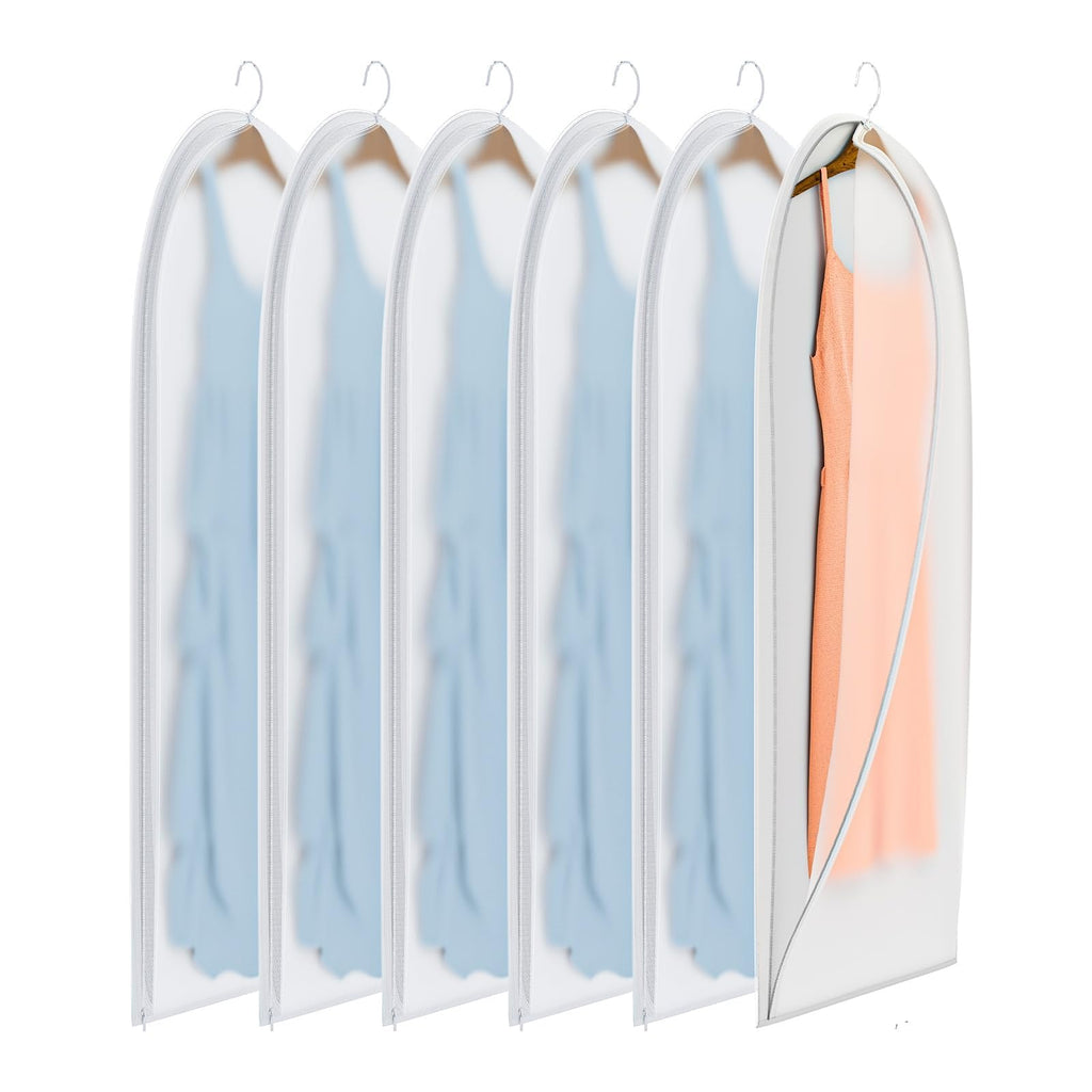 48" Garment Bags for Hanging Clothes, 6 Pack
