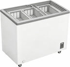Commercial 7.0 Cu.Ft Ice Cream Display Freezer, Flat‑Top Sliding Glass Door
