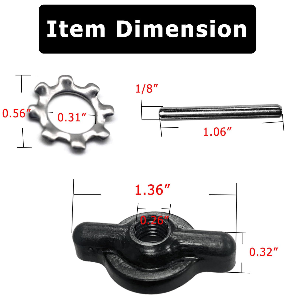 Auaurly 2 Pack 1865010 Prop Nut 3/8" MKP-9 Kit A,Fits 12 V and 24 V Minn Kota Trolling Motors