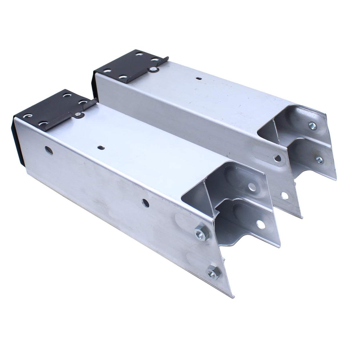 2Pcs Front Bumper Rail Extension Brackets Crush Can Kit for Tesla