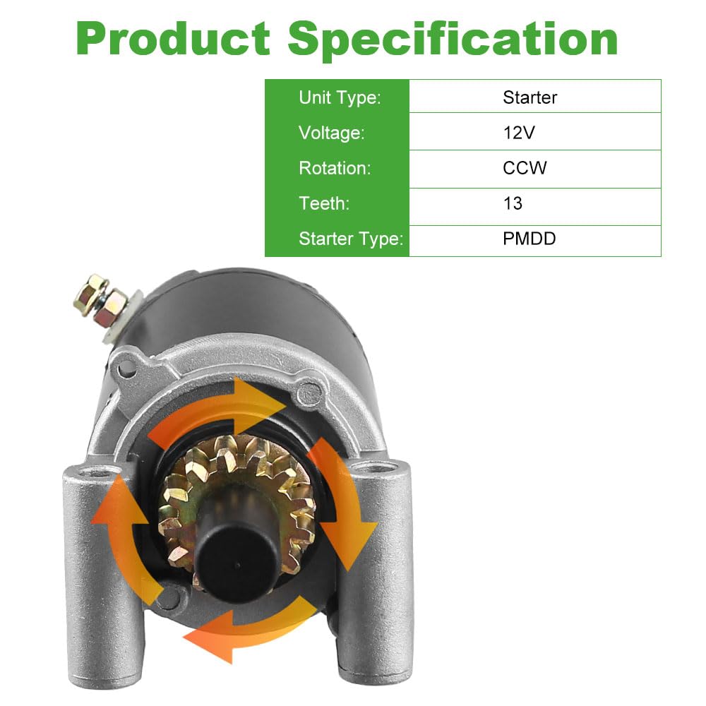 Starter Compatible with John Deere L110 LT133 LT155 LT150 LT160 STX46