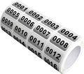 1.57x0.79 Numbered Stickers 0001‑2000 Inventory Labels