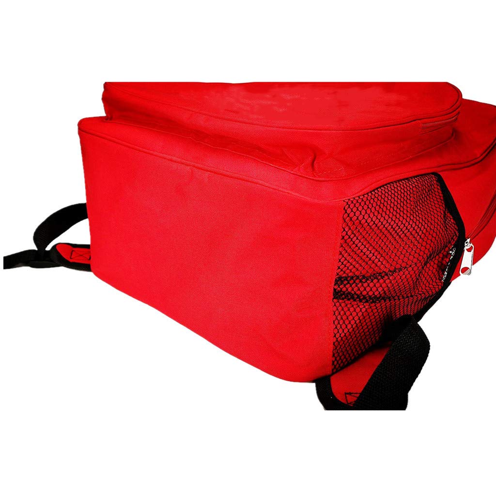 Red First Aid Bag Empty First Aid Backpack Empty Medical Storage Bag for First Aid Kits Pack Emergency Hiking