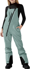 Kids Snow Bibs Girls Boys Insulated Snow Pants Winter Windproof Waterproof Ski Overalls Adjustable Snowsuit Pockets