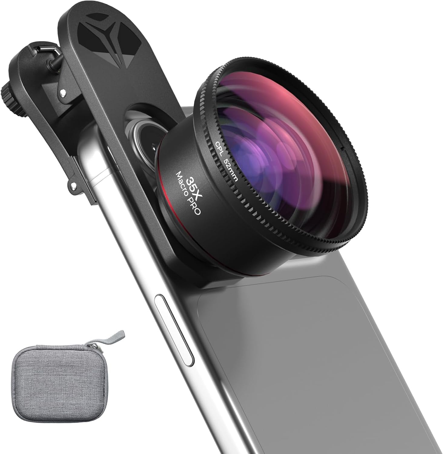 35X Macro Lens Kit for Smartphone with CPL Filter, HD Magnifier Photography Lens with Universal Lens Clip, Phone