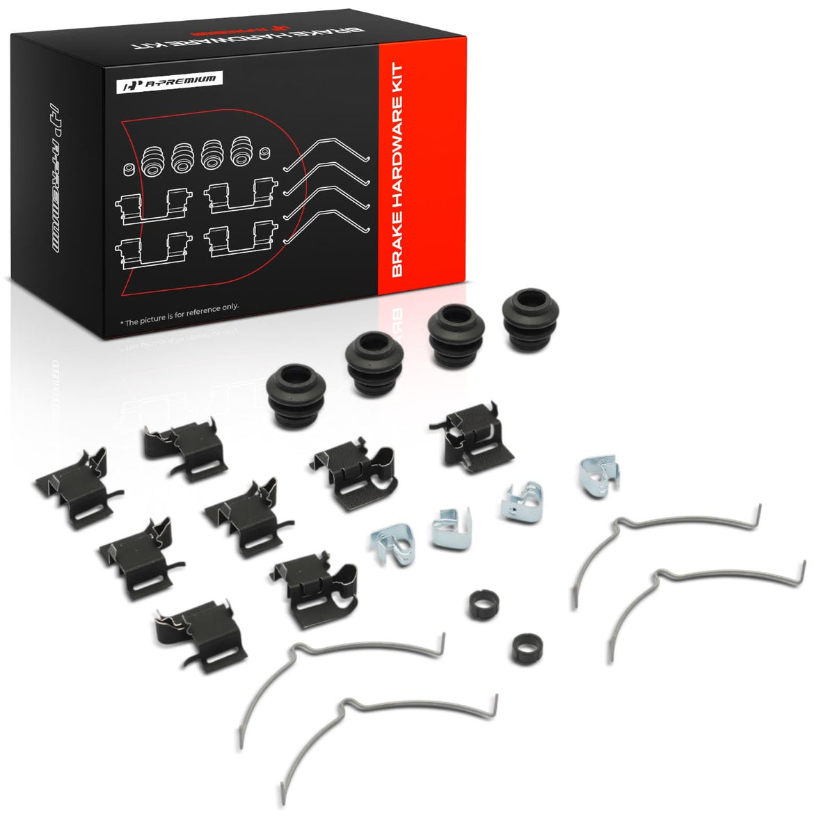 A-Premium Front Disc Brake Hardware Kit Compatible with Jeep Models