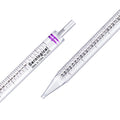 Polystyrene Serological Pipettes Individually Wrapped Sterile Plastic Graduated Pipette 50ml, Pack of 50