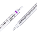 Polystyrene Serological Pipettes Individually Wrapped Sterile Plastic Graduated Pipette 50ml, Pack of 50