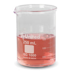 Borosilicate Glass Beaker, 250ml, Autoclavable, 1 Each