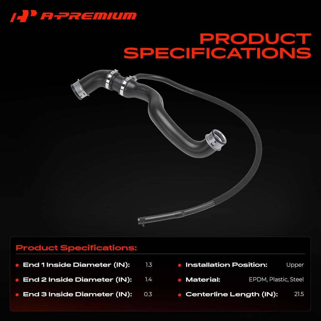 A-Premium Upper Engine Radiator Coolant Hose Compatible with Mercedes-Benz