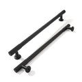 8 Inch Hole Center 2 Pack Matte Black Heavy Duty Solid Cabinet Pulls, Kitchen Drawer Handles