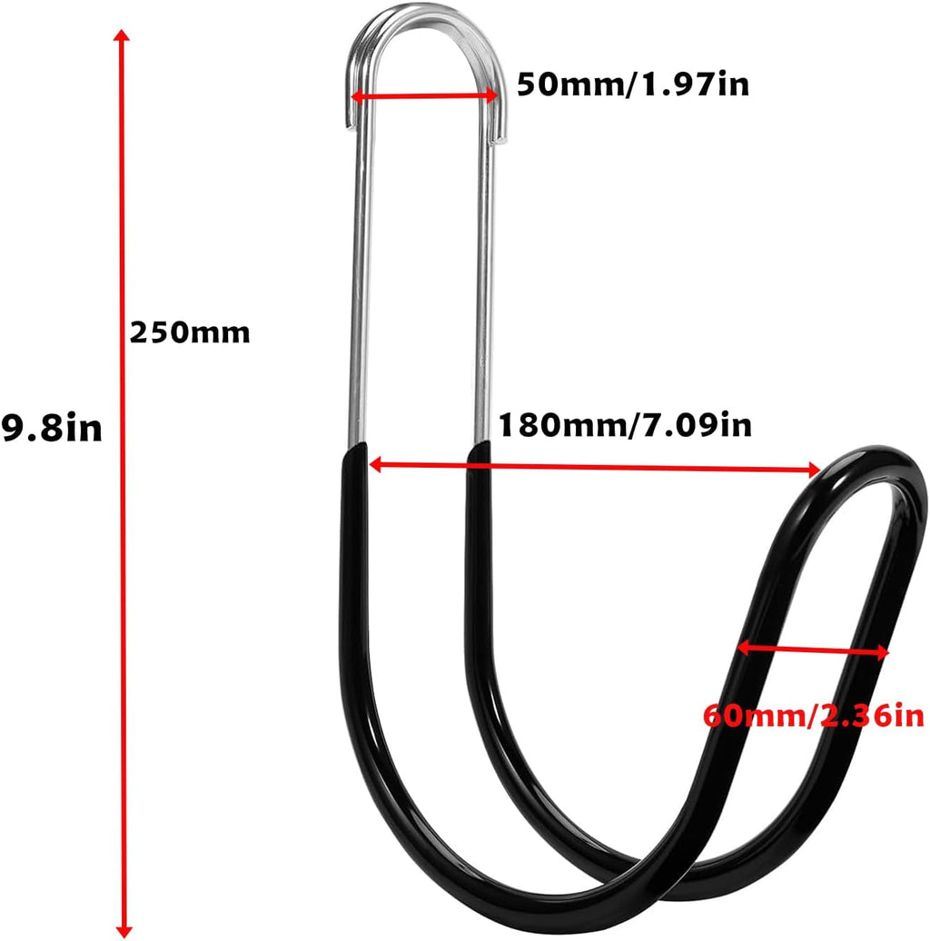 Garden Hose Holder Water Hose Hanger Wall Mounted,304Stainless Steel Solid Hose Hook Holds Up to 50Ft Garden Hose