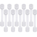 Child Safety Cabinet Locks - (10 Pack) Baby Proofing Latches to Drawer Door Fridge Oven Toilet Seat Kitchen Cupboard